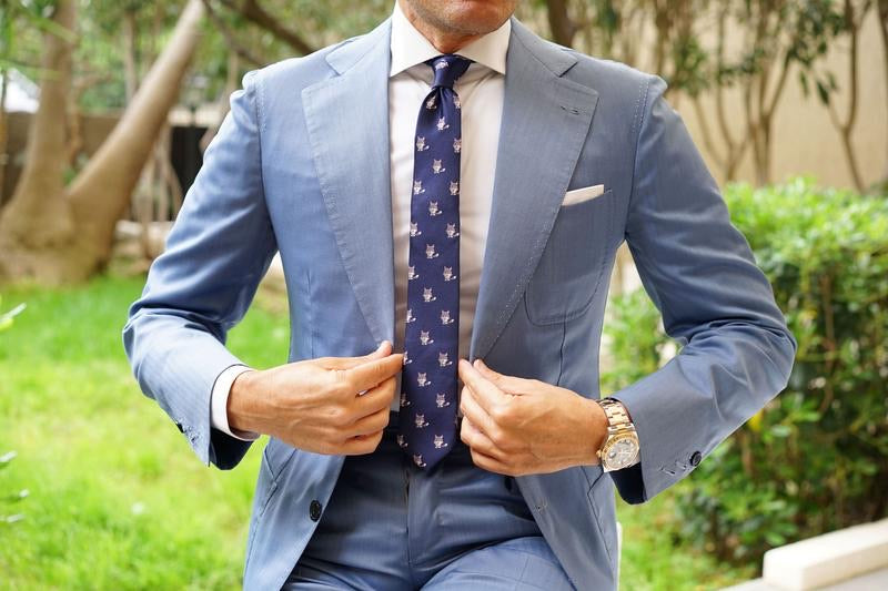 OTAA bengal wolf skinny tie