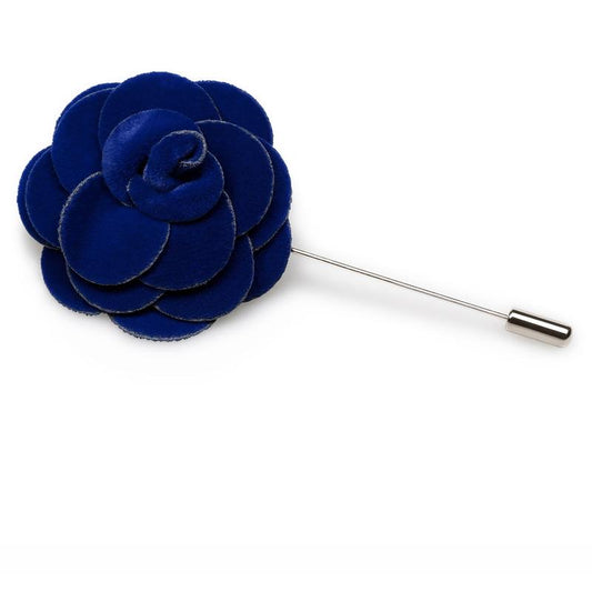 OTAA dark blue velvet lapel flower (big)