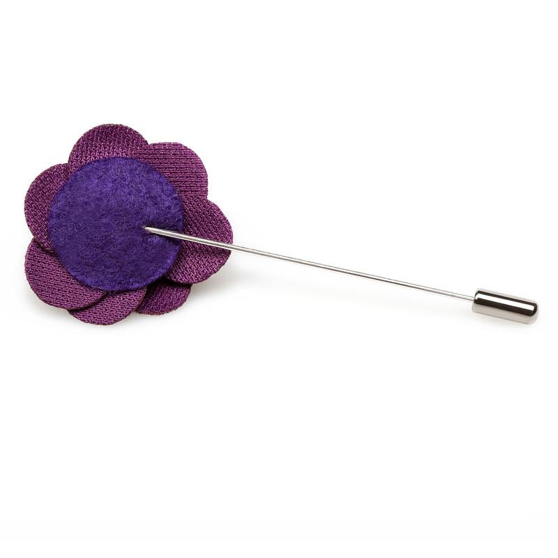 OTAA plum purple velvet lapel pin