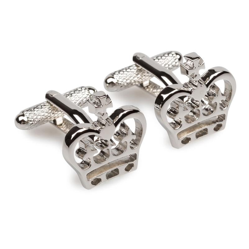 OTAA silver crown cufflinks