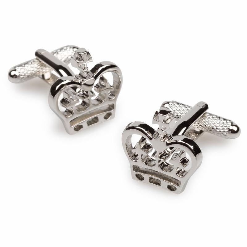 OTAA silver crown cufflinks