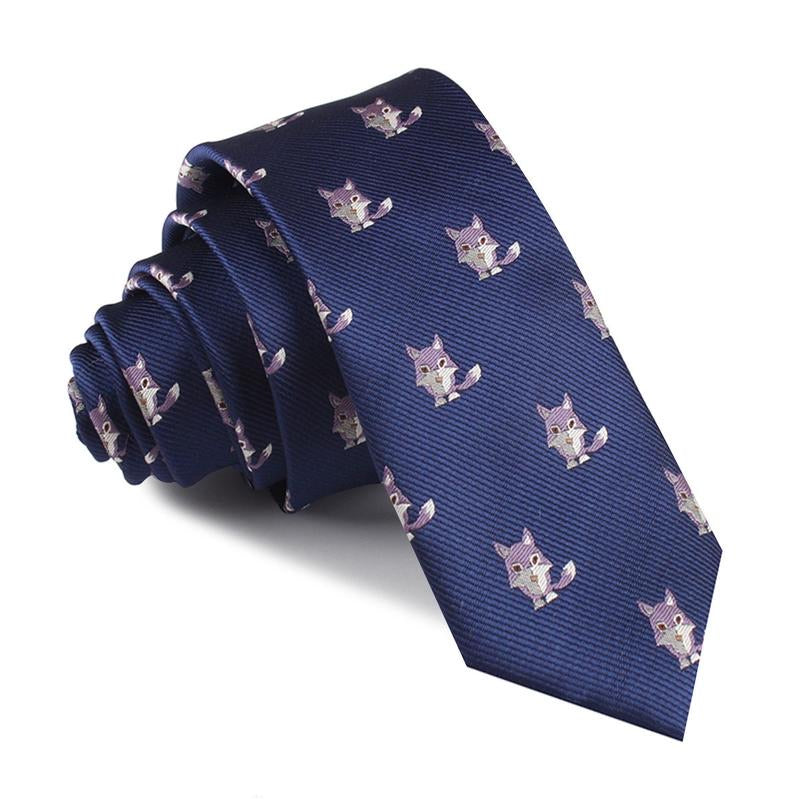 OTAA bengal wolf skinny tie
