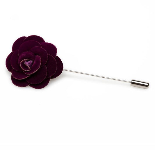 OTAA plum purple velvet lapel pin