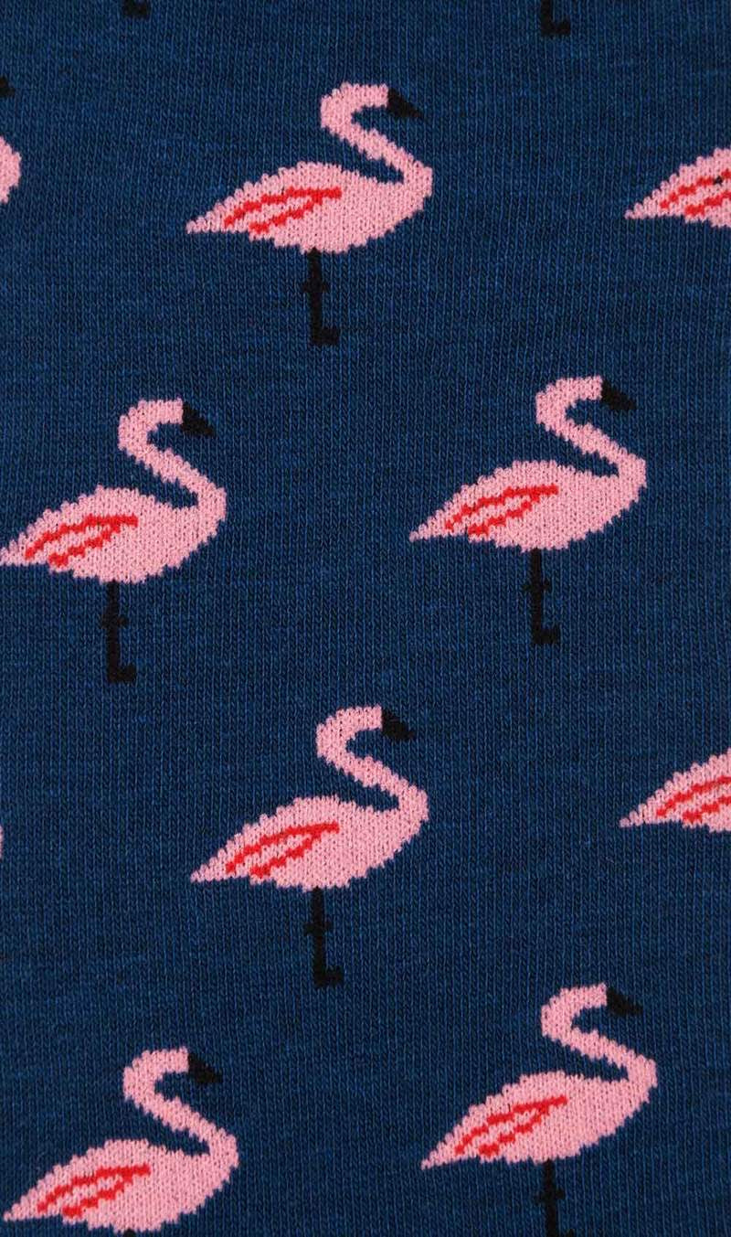 OTAA blue island flamingo socks